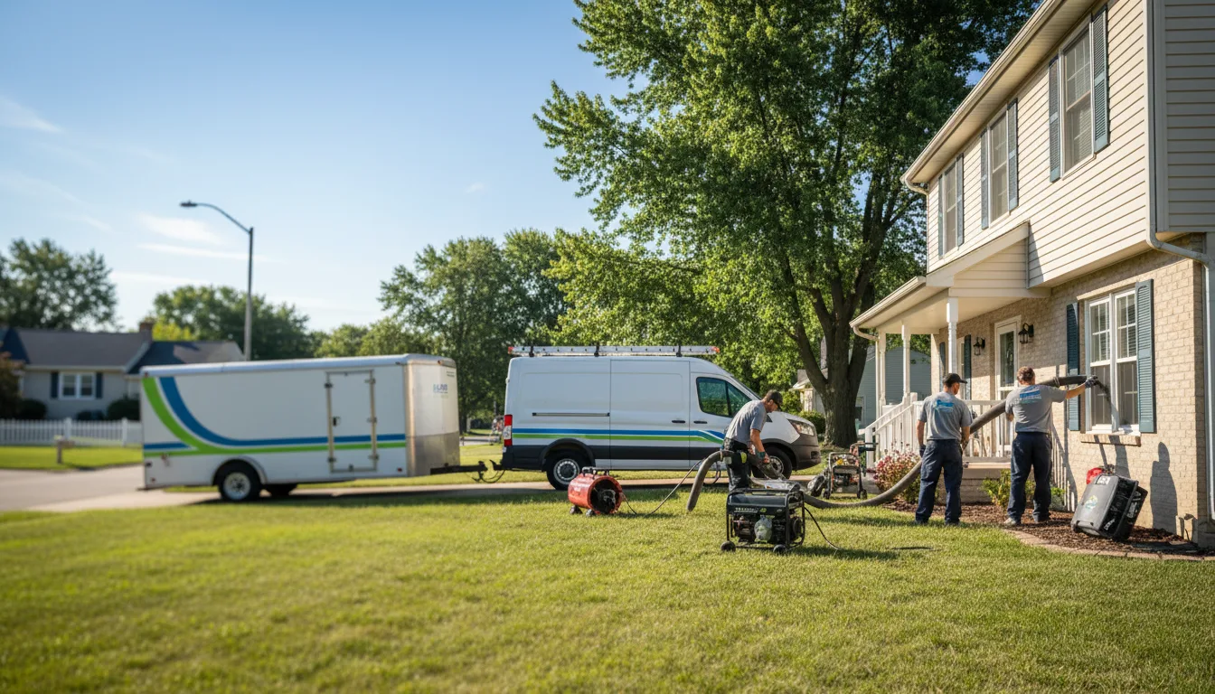 Flooded Basement Restoration And Cleanup With Repair in Lewisville, MN near me